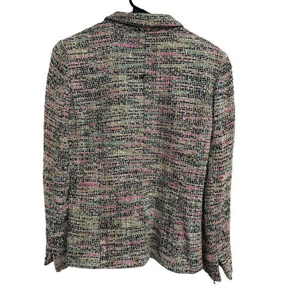 Doncaster Women's Blazer Jacket Size M Multicolor Silk Rayon Blend - Picture 2 of 8